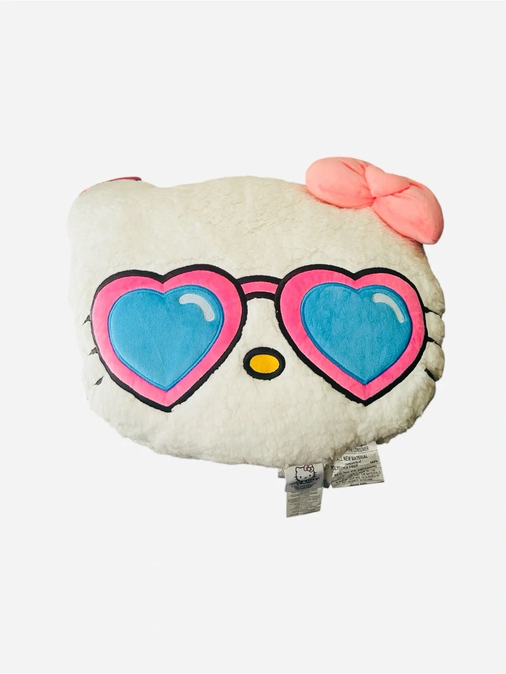 🎀 Hello Kitty Heart Sunglasses Sherpa Pillow Oversized NWT